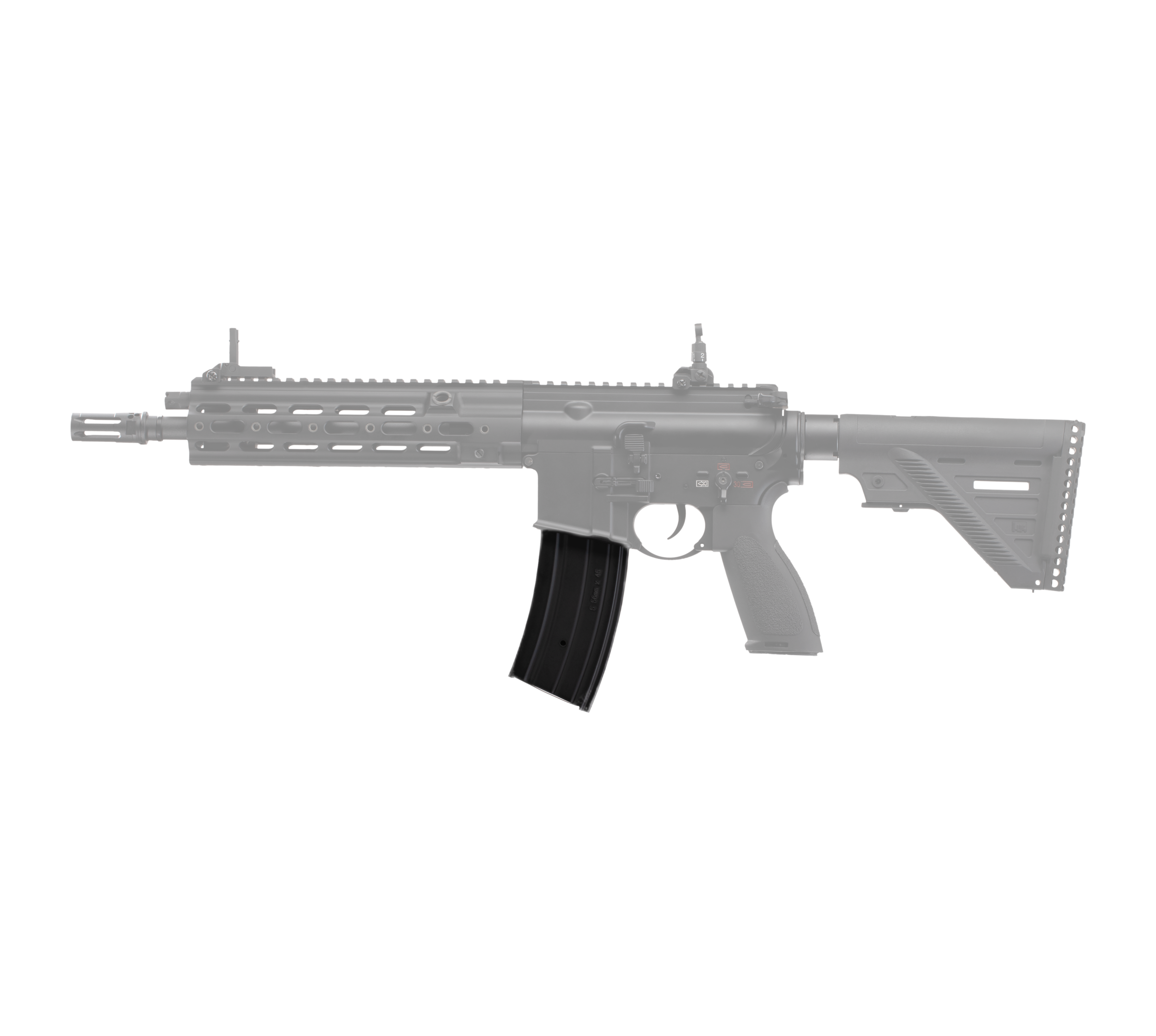 HK416 Bundles: E&C HK416 A5 11.5 Inch Geissele RIS AEG Airsoft Rifle EC-112 QD2.0 + Magazines (9880830148909) (9880789319981)