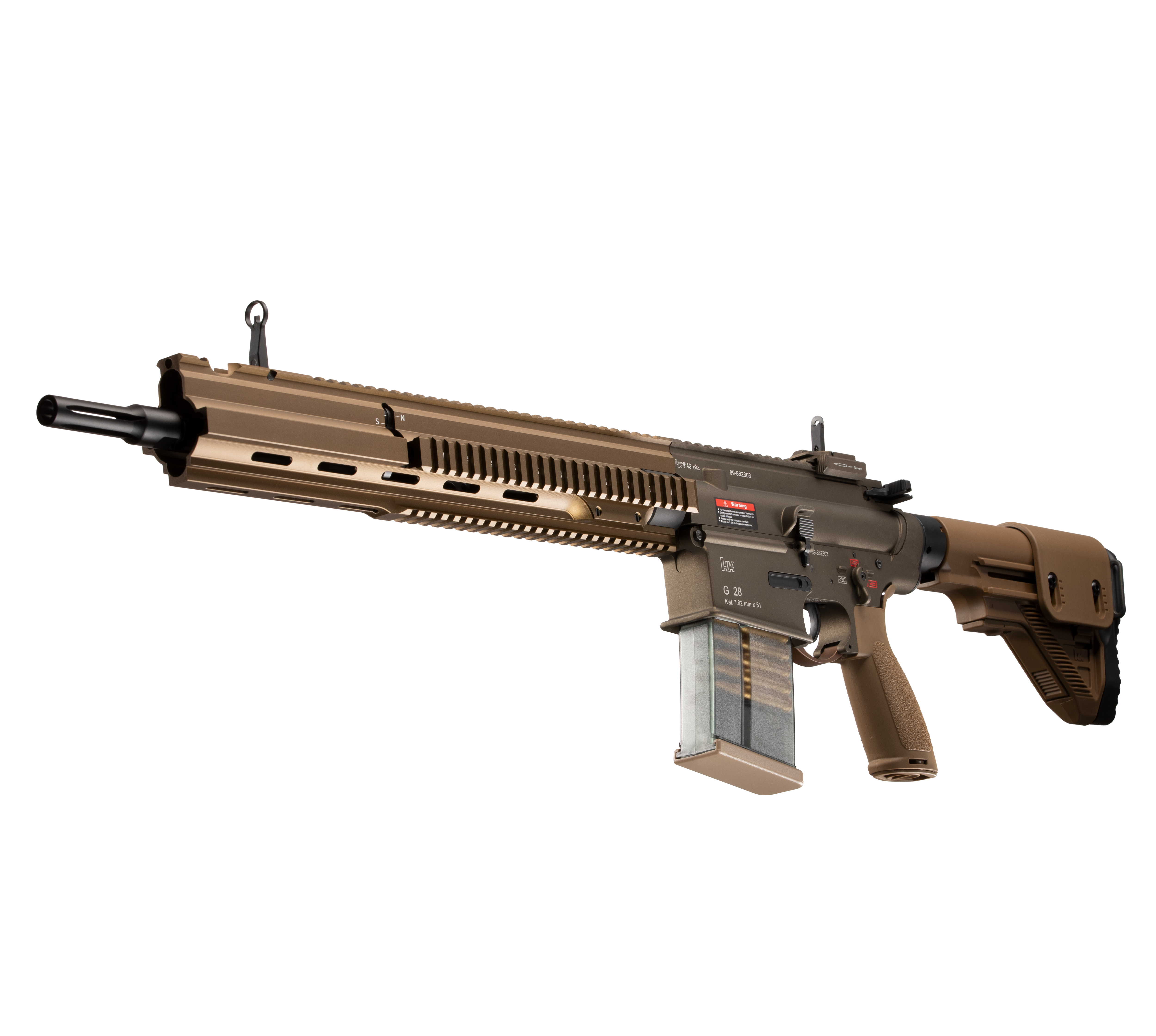 E&C G28 16 Inch AEG Airsoft Rifle EC-204 — left side