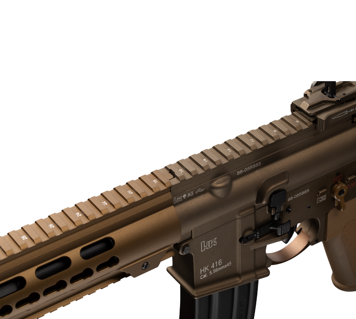 E&C HK416A7 14.5 Inch AEG Airsoft Rifle EC-118 — receiver detail