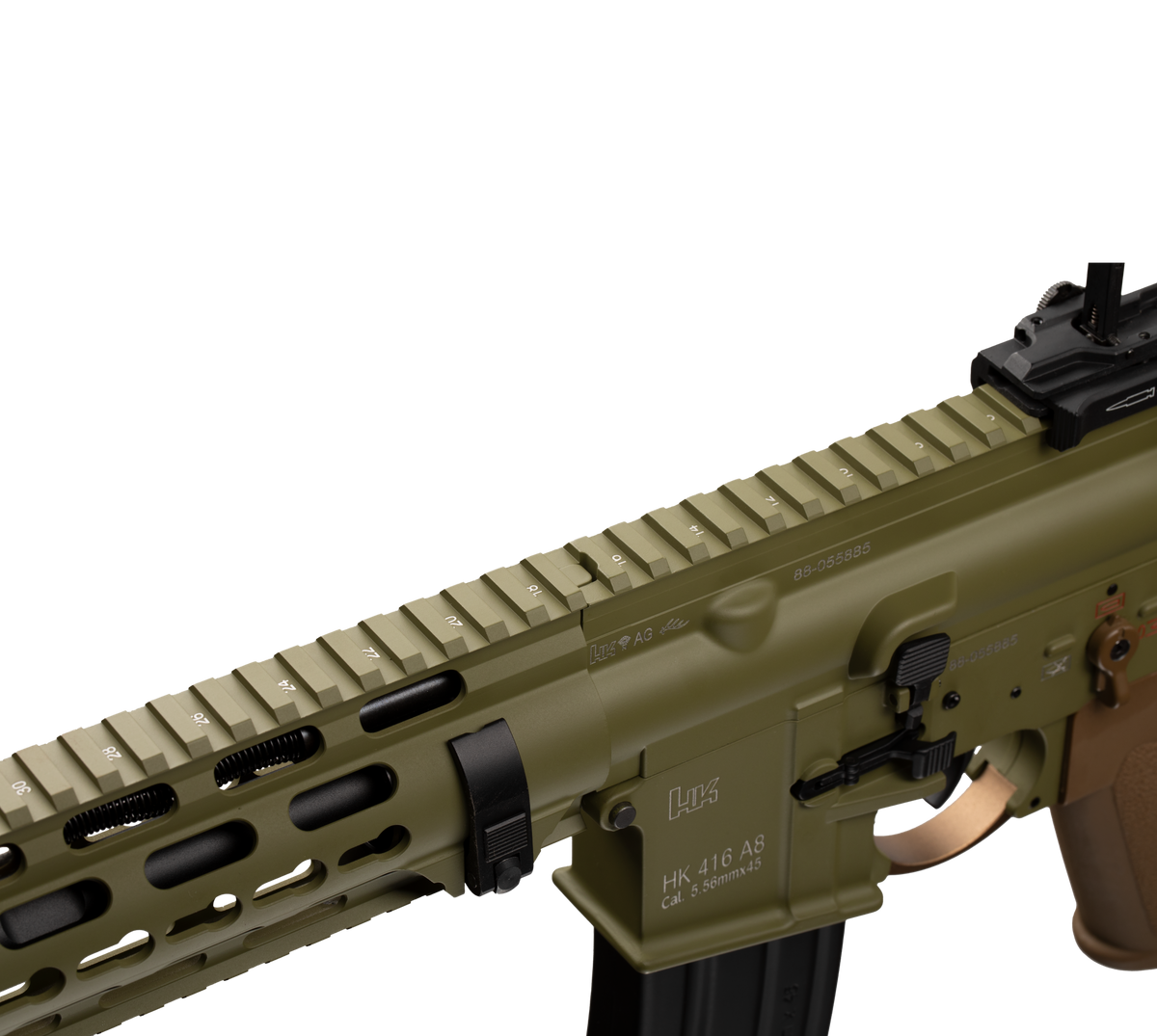 E&C HK416A7 14.5 Inch AEG Airsoft Rifle EC-118 — receiver detail