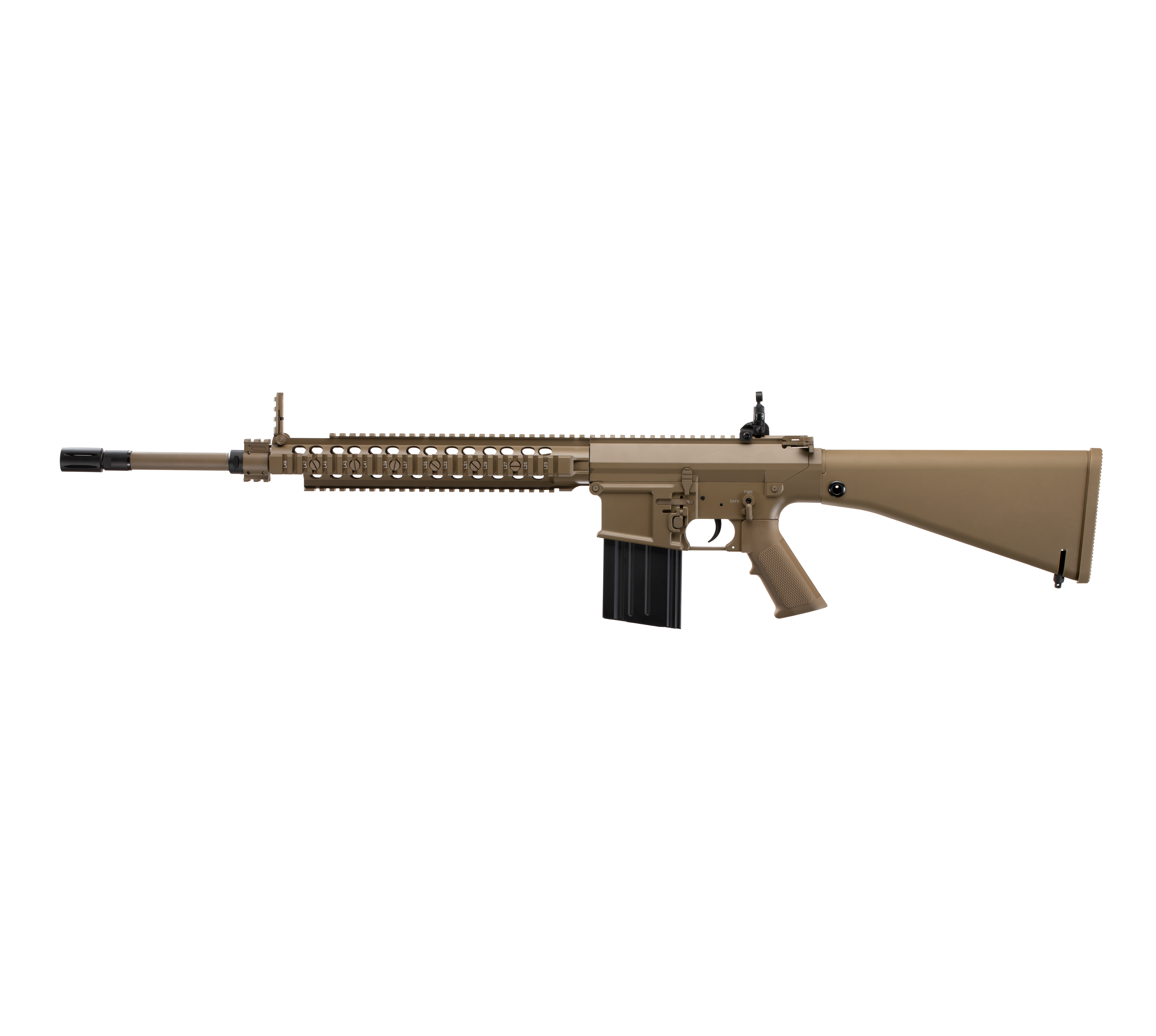 E&C M110 19 Inch AEG Airsoft Rifle EC-901 — left side
