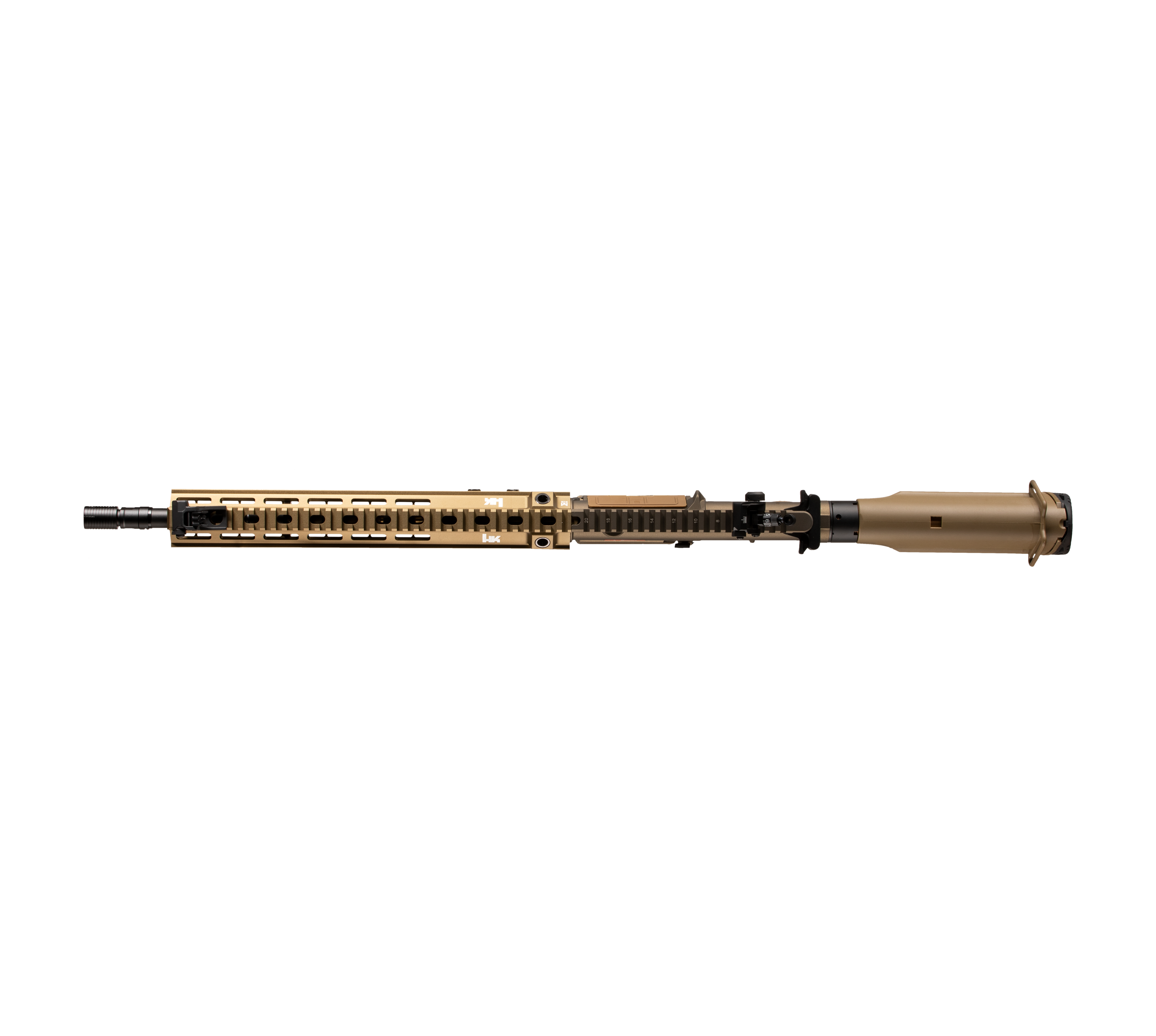 E&C M110A1 SDMR HK417 14.5 Inch AEG Airsoft Rifle EC-203 — top-down view