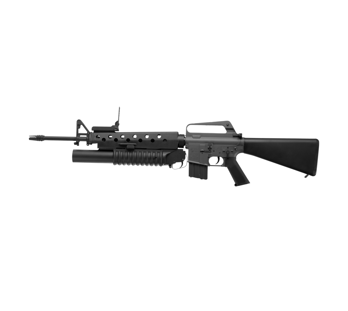 E&C M16A1 W/M203 AEG Airsoft Rifle EC-703 — left side