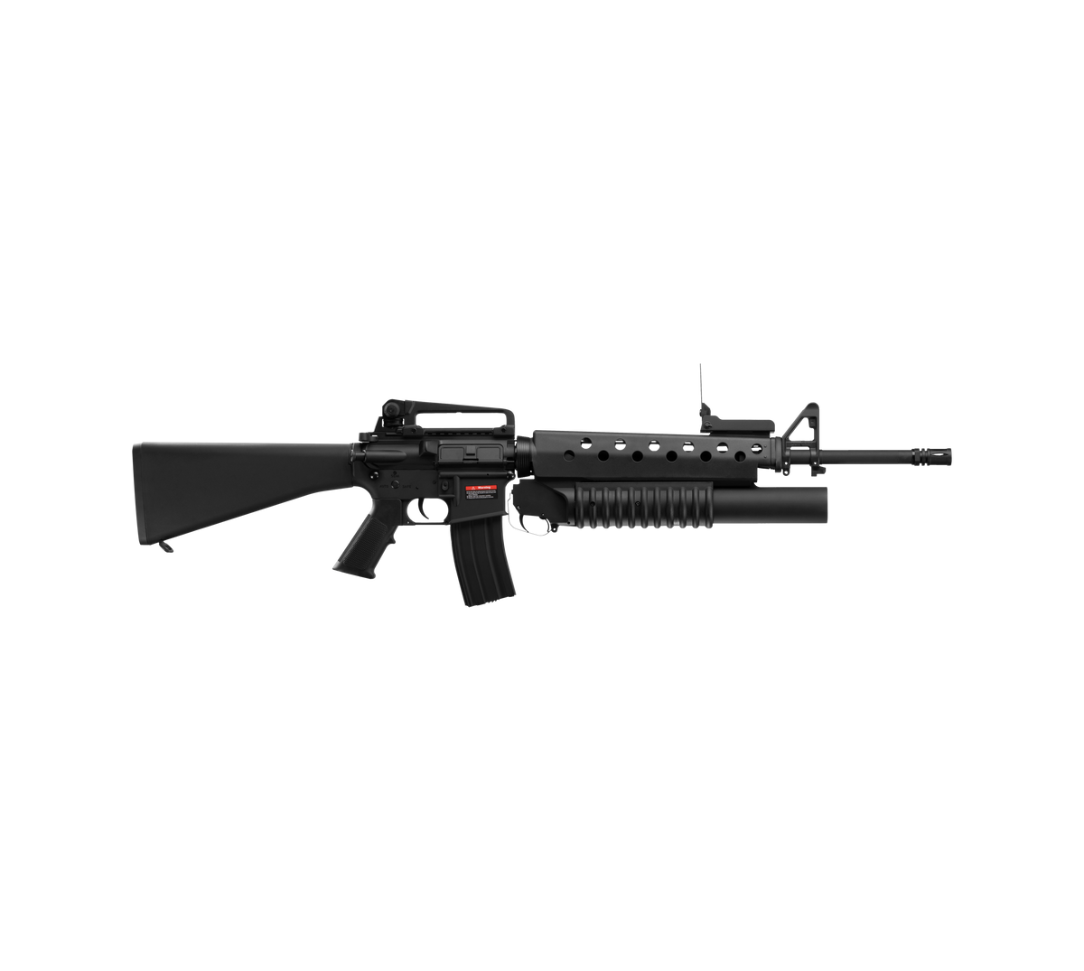 E&C M16A3 20 Inch AEG Airsoft Rifle W/M203 EC-702 — right side