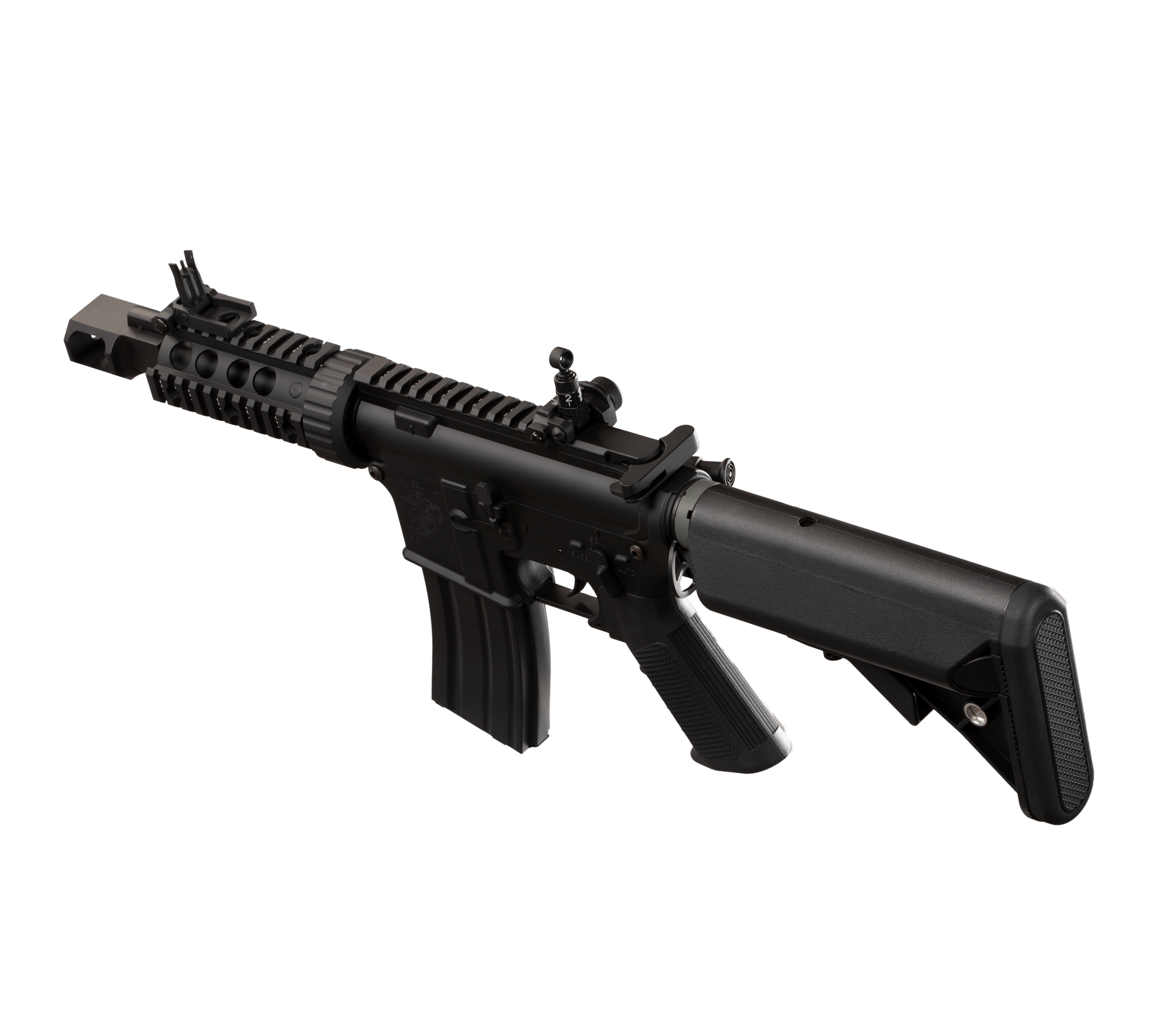E&C M4 RIS (TANKER) 5INCH AEG Airsoft Rifle EC-606 — left side