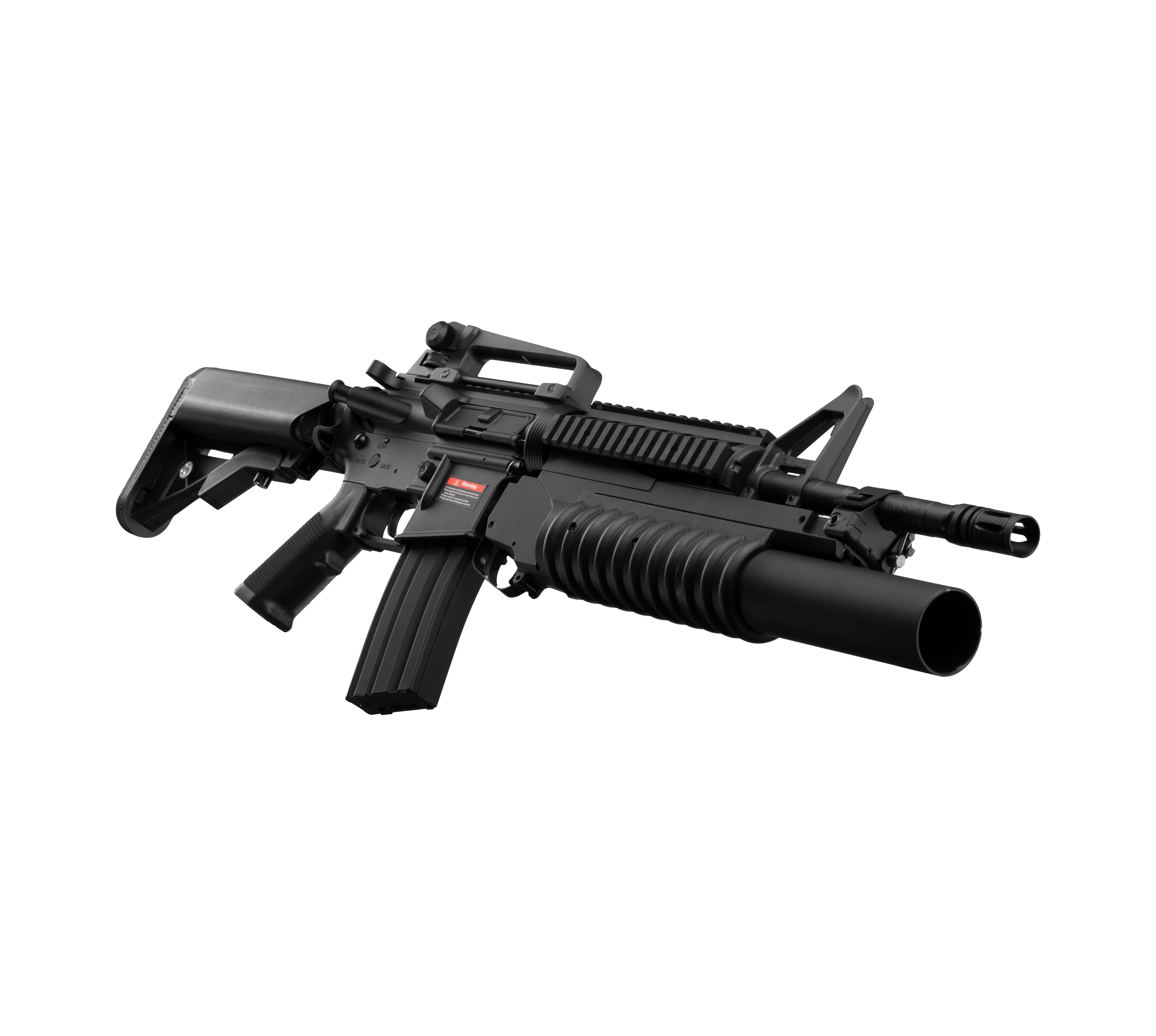 E&C M4 RIS W/M203 AEG Airsoft Rifle EC-707 — right side