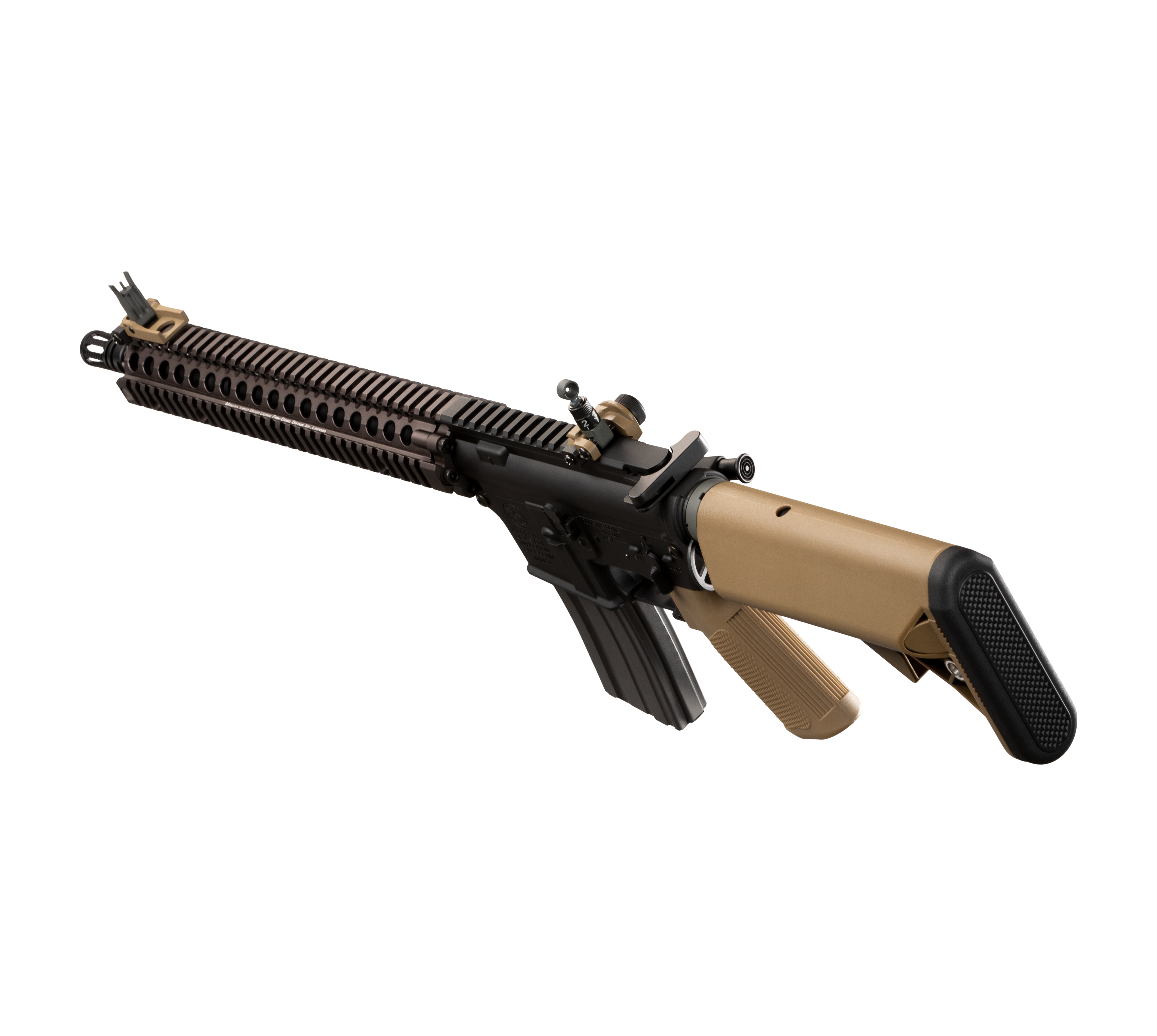 E&C M4A1 SOPMOD BLOCK2 12 Inch AEG Airsoft Rifle EC-620 — left side