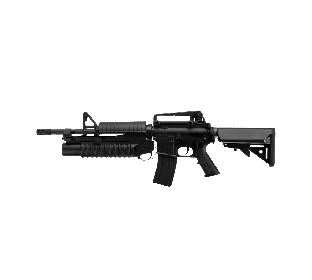 E&C M4A1 14.5 Inch AEG Airsoft Rifle W/M203 EC-701 — left side