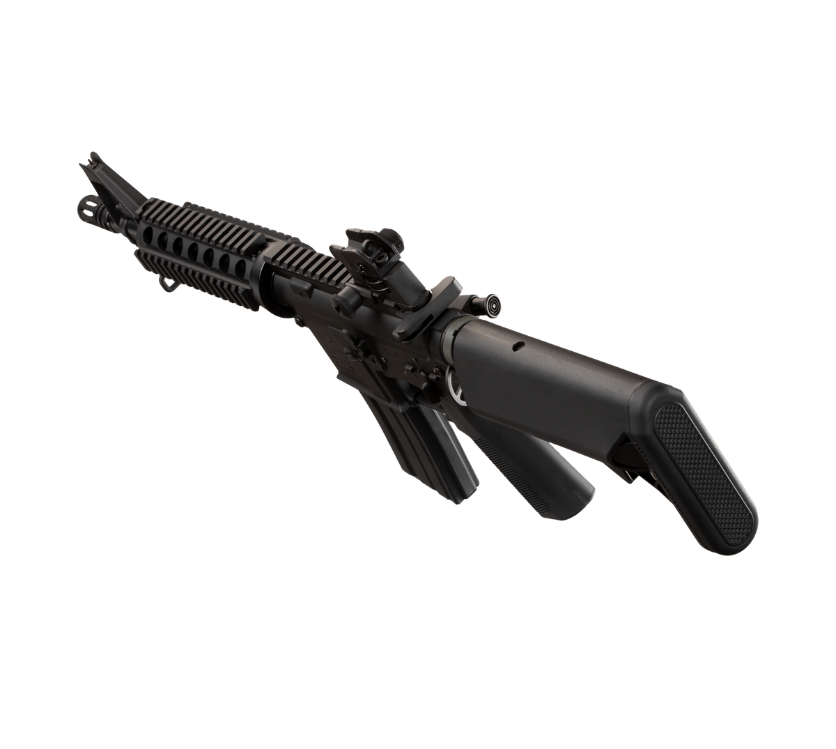 E&C M4CQB 11 Inch AEG Airsoft Rifle EC-302 — left side