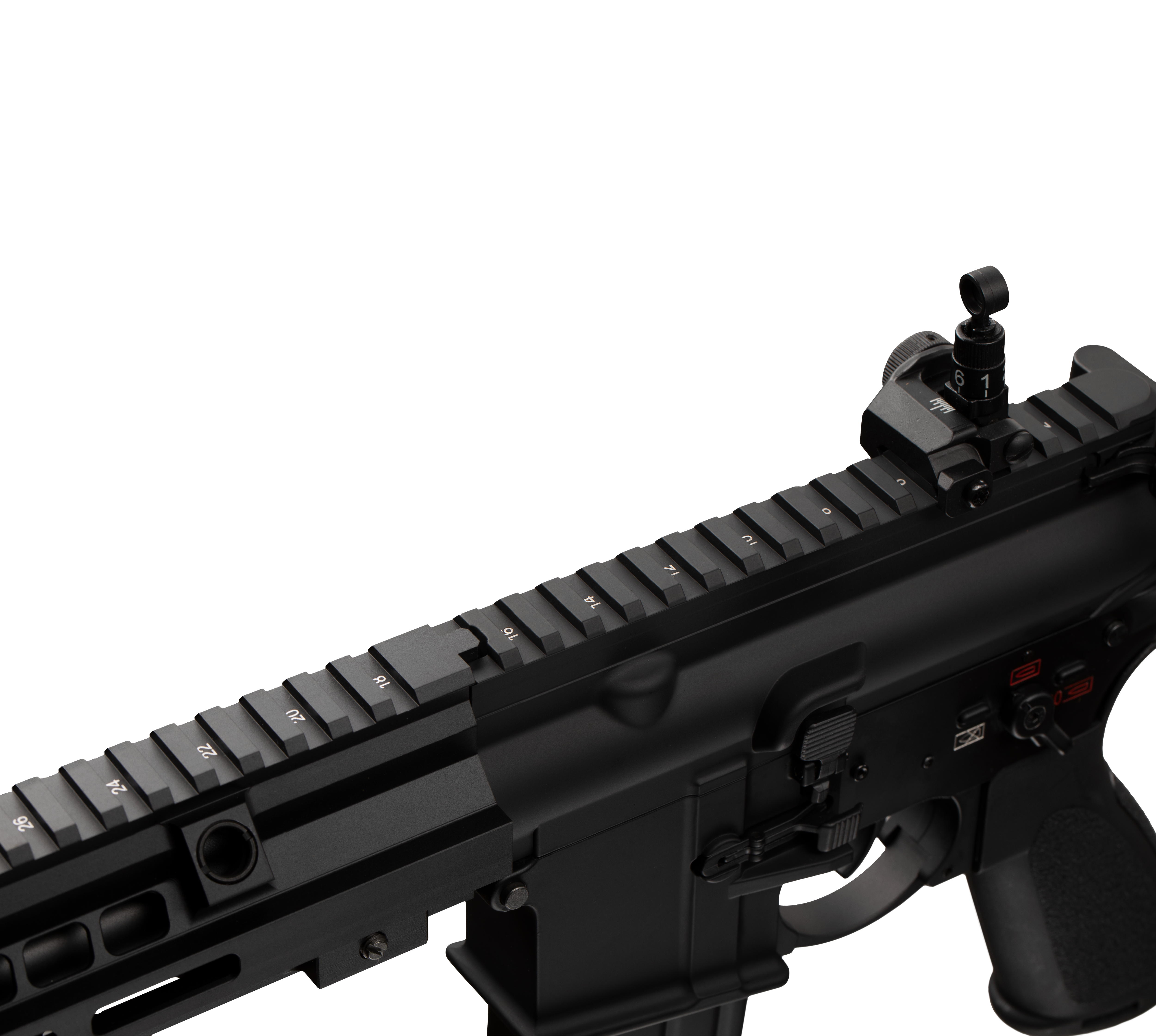 E&C MK15 HK416A5 11.5 Inch AEG Airsoft Rifle EC-116 — receiver detail
