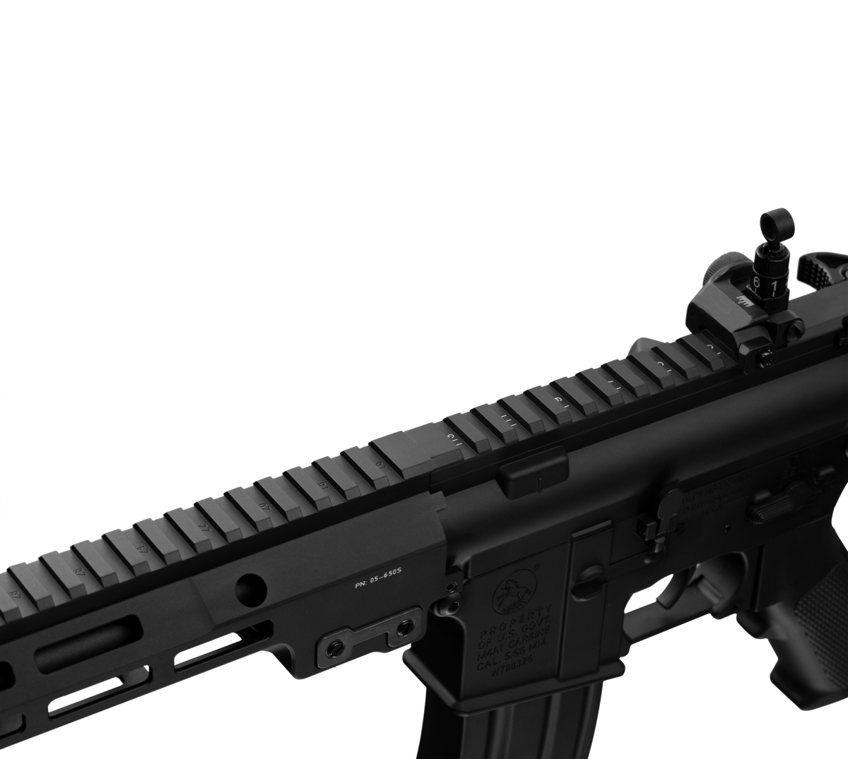 E&C MK16 13.5 Inch AEG Airsoft Rifle EC-634 — receiver detail