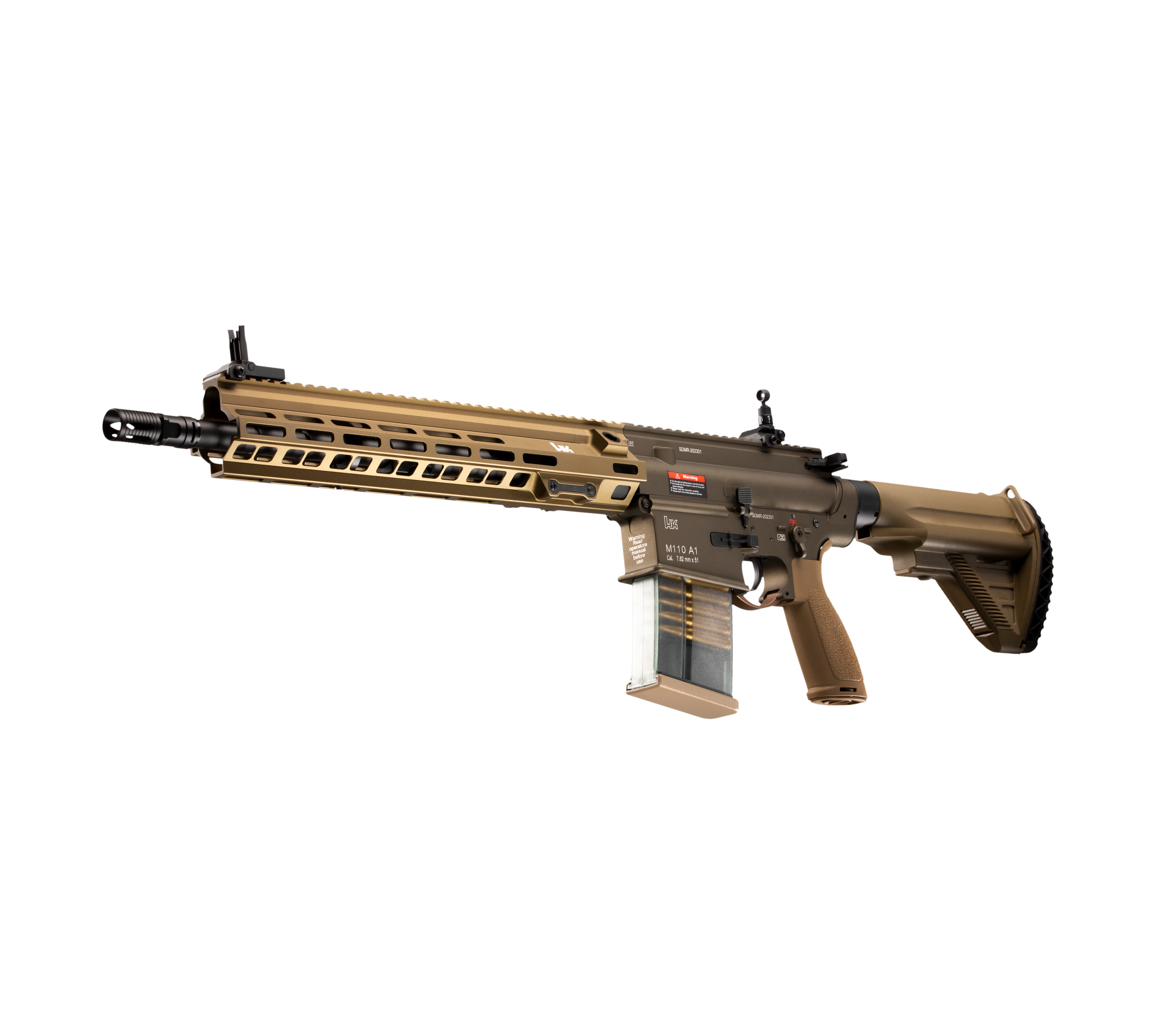 E\u0026C M110A1 SDMR HK417 14.5 Inch AEG Airsoft Rifle EC-203 – Airlease, image size:5000x4480