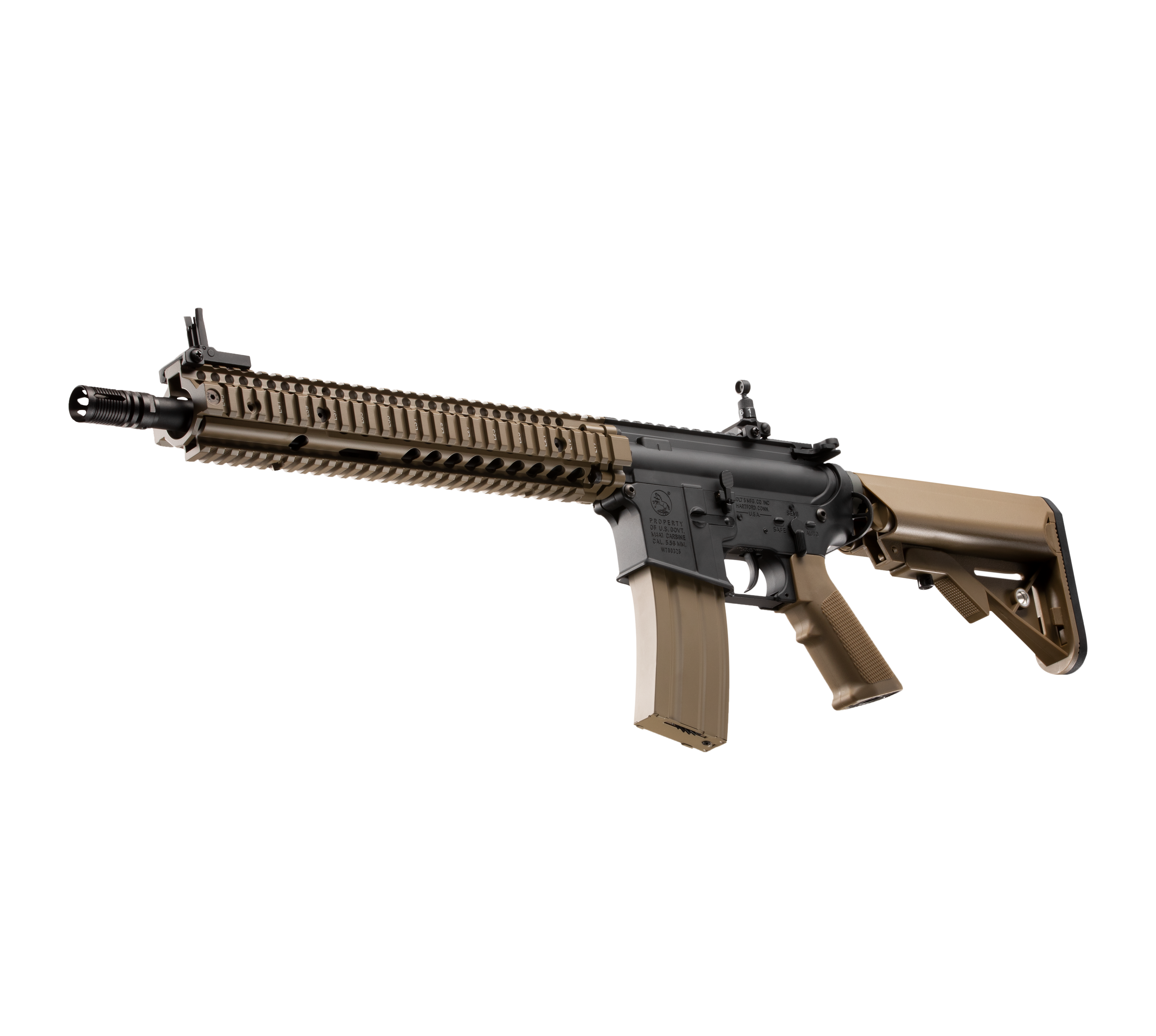 E&C M4A1 SOPMOD BLOCK2 12 Inch AEG Airsoft Rifle EC-620 (8306728763693)