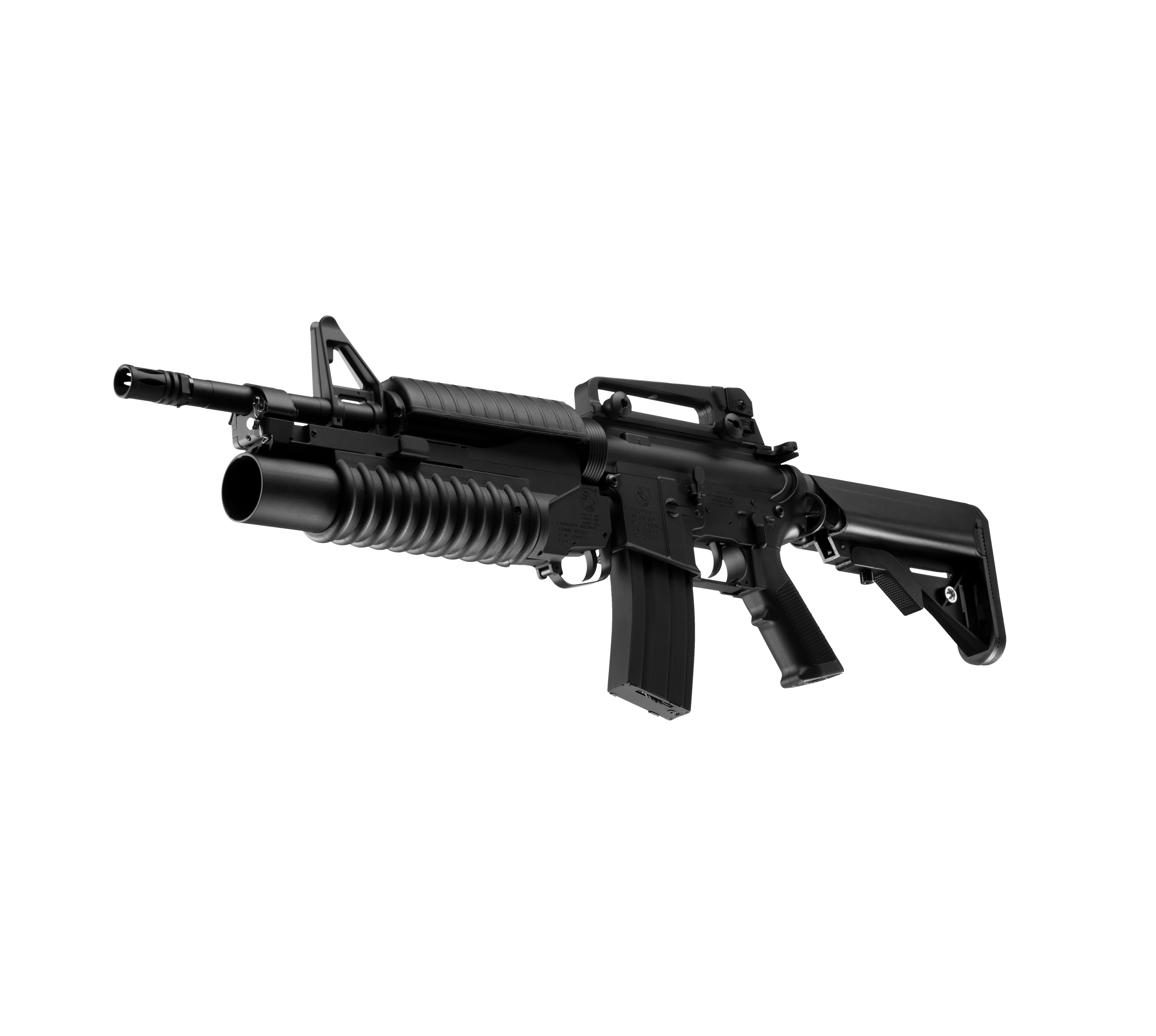 M4A1 W/M203 Bundles: E&C 14.5 Inch M4A1 W/M203 AEG Airsoft Rifle EC-701 QD2.0 + Magazines (9880839815469) (8306738397485)