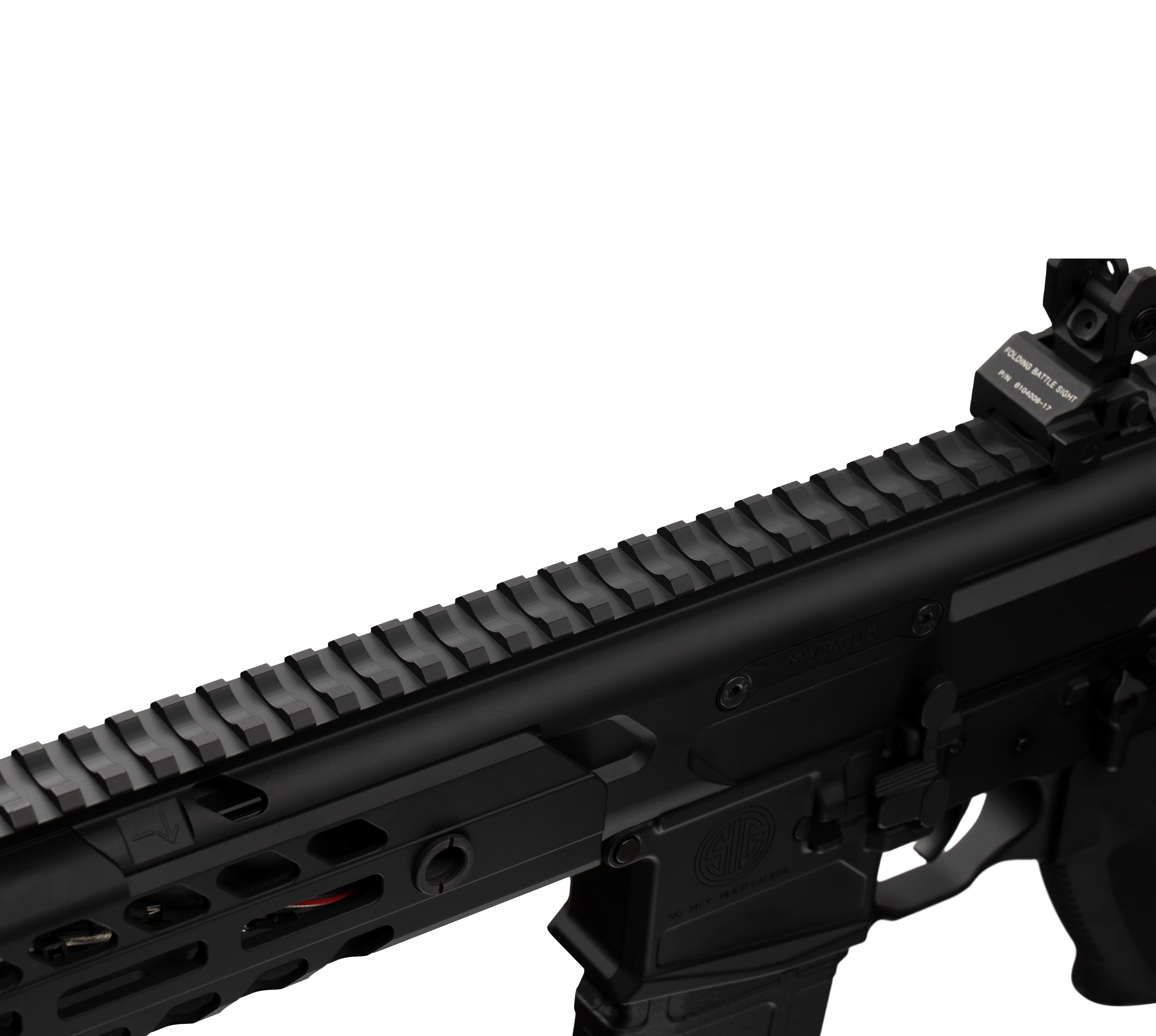 Apex Force SIG MCX Virtus 10.5 Inch AEG Airsoft Rifle AF-S001 — receiver detail