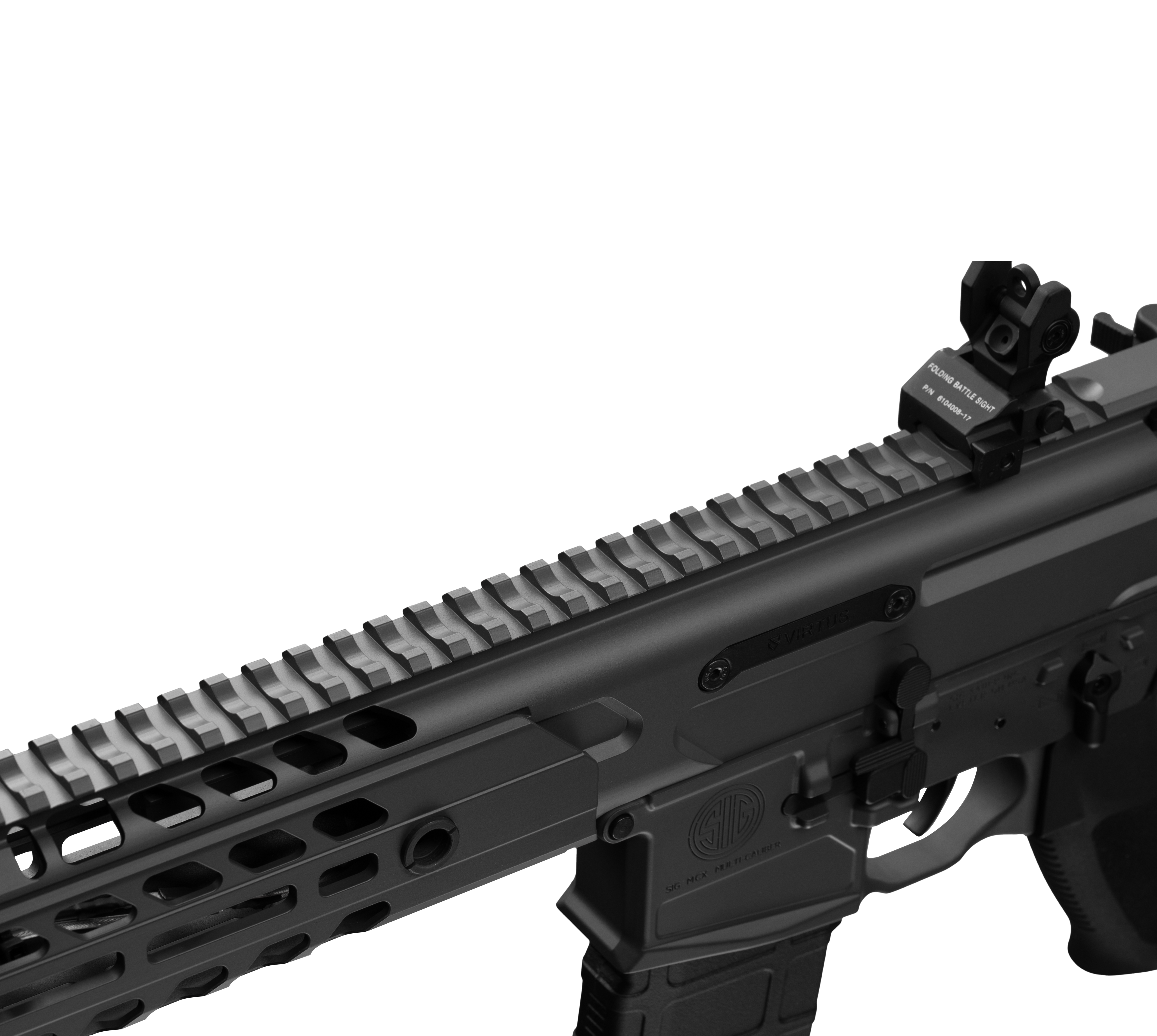 Apex Force SIG MCX Virtus 10.5 Inch AEG Airsoft Rifle AF-S001 — receiver detail