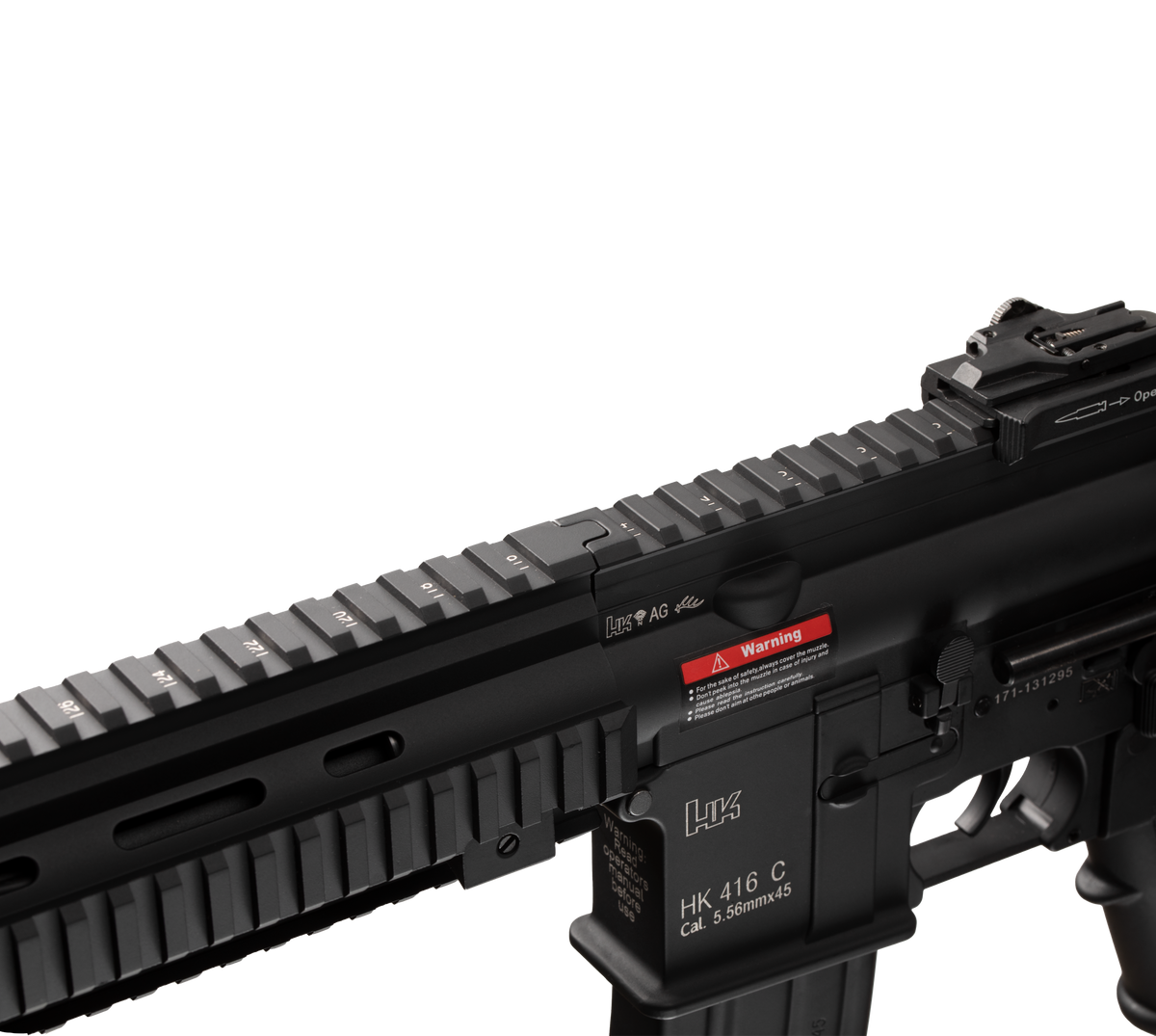E&C HK416C 7Inch AEG Airsoft Rifle EC-101 — receiver detail