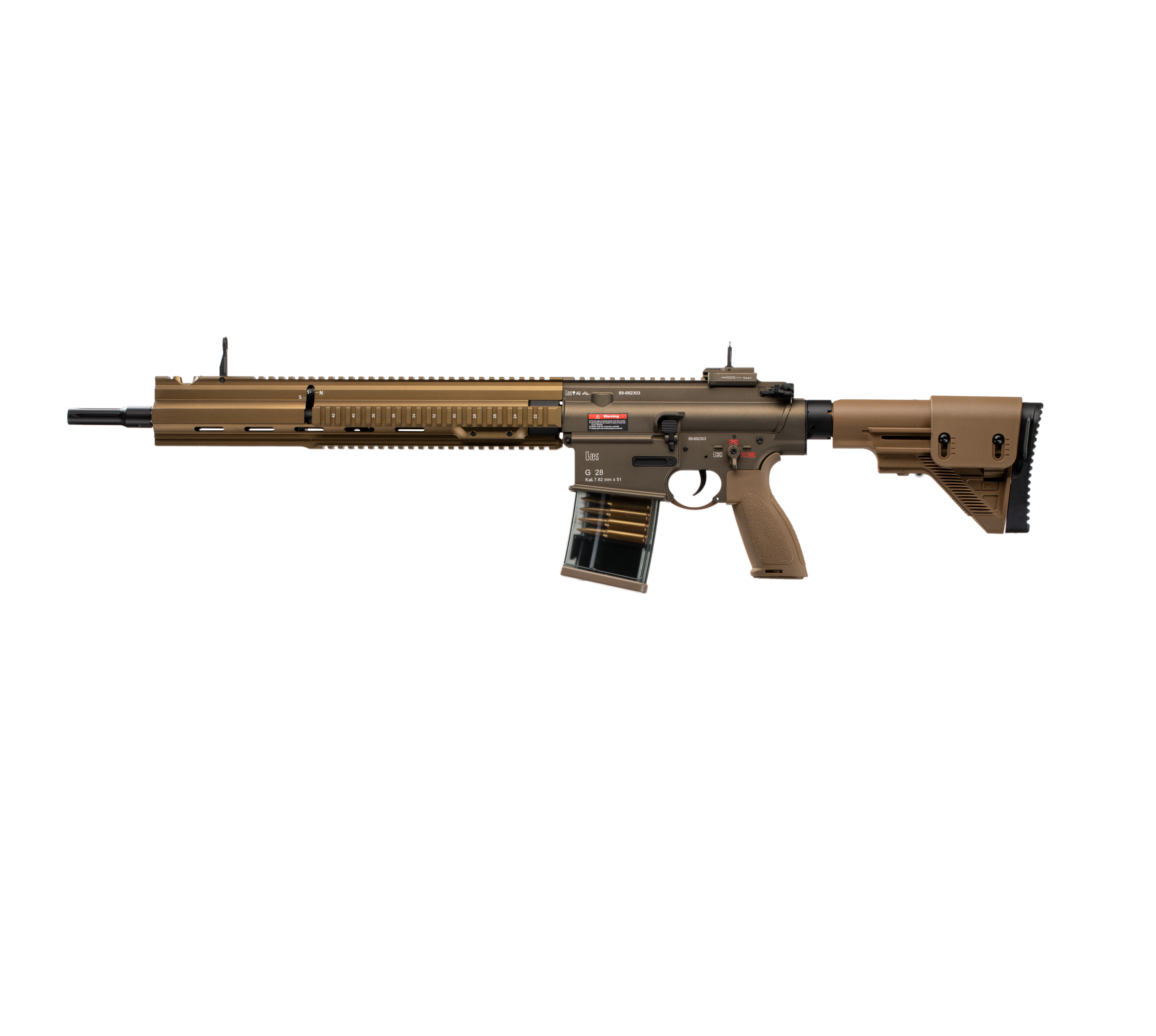 E&C G28 16 Inch AEG Airsoft Rifle EC-204 — left side