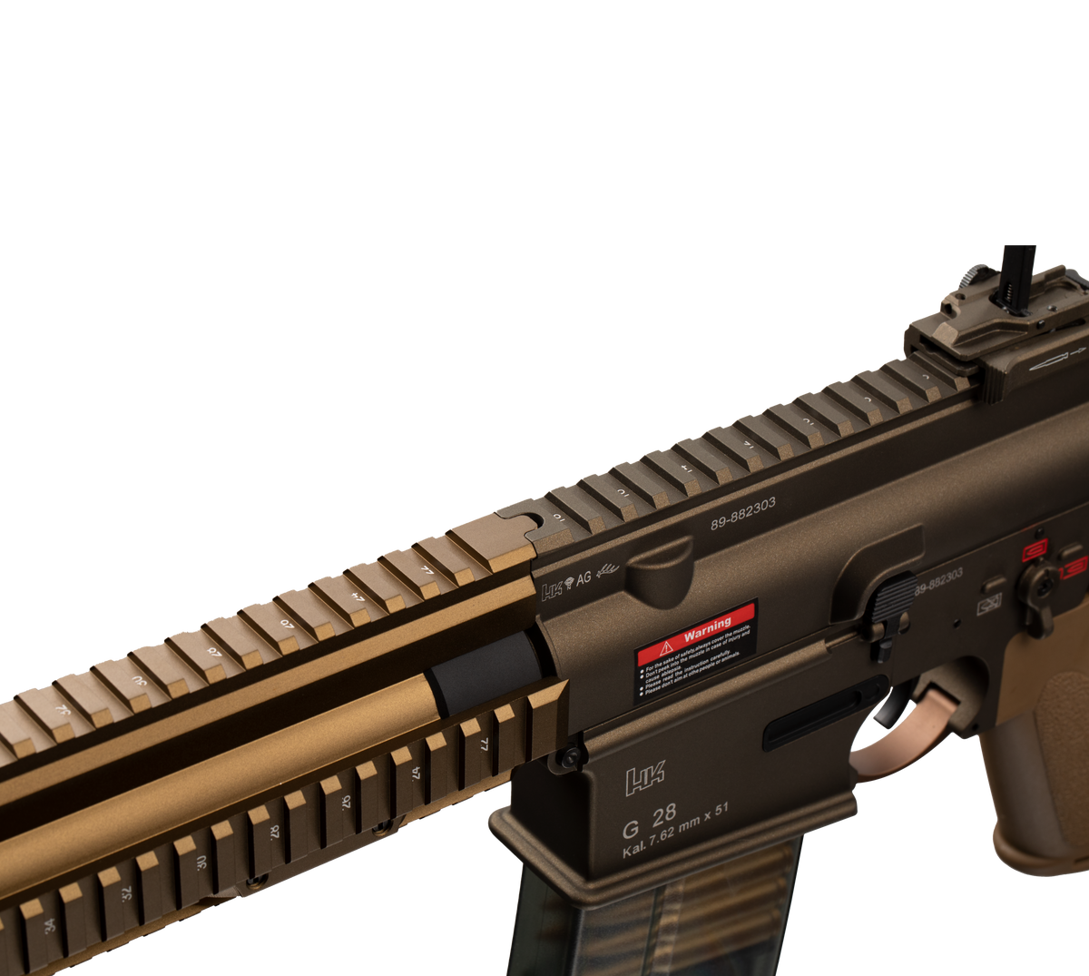 E&C G28 16 Inch AEG Airsoft Rifle EC-204 — receiver detail