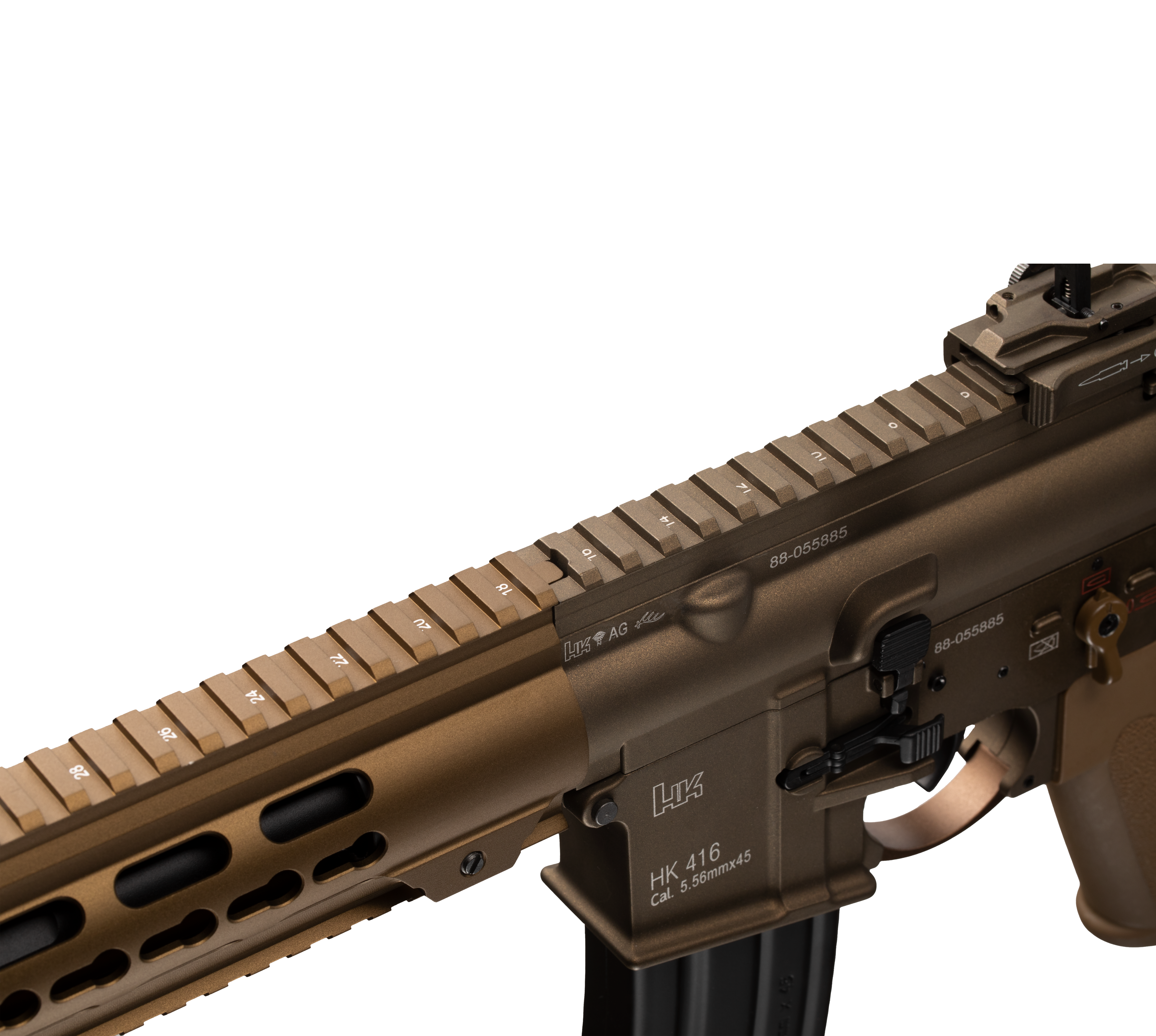 E&C HK416A7 14.5 Inch AEG Airsoft Rifle EC-118 — receiver detail