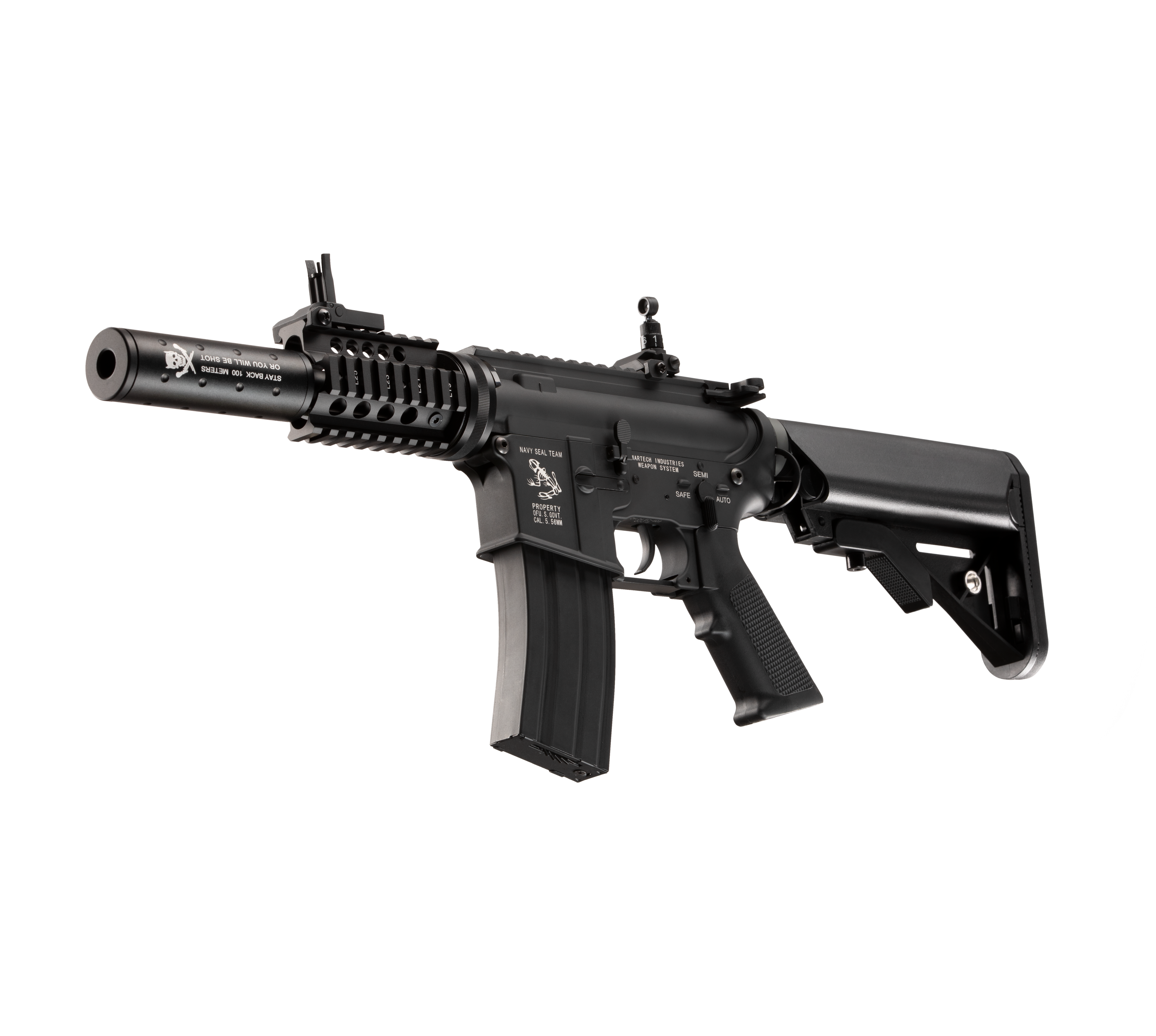 E&C LARUE 4 INCH AEG Airsoft Rifle EC-623 — left side