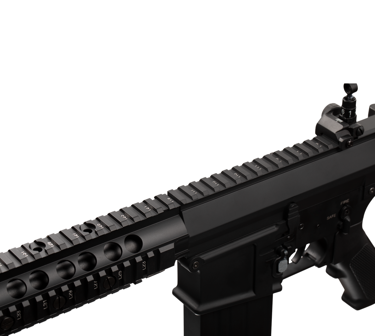E&C M110 19 Inch AEG Airsoft Rifle EC-901 — receiver detail