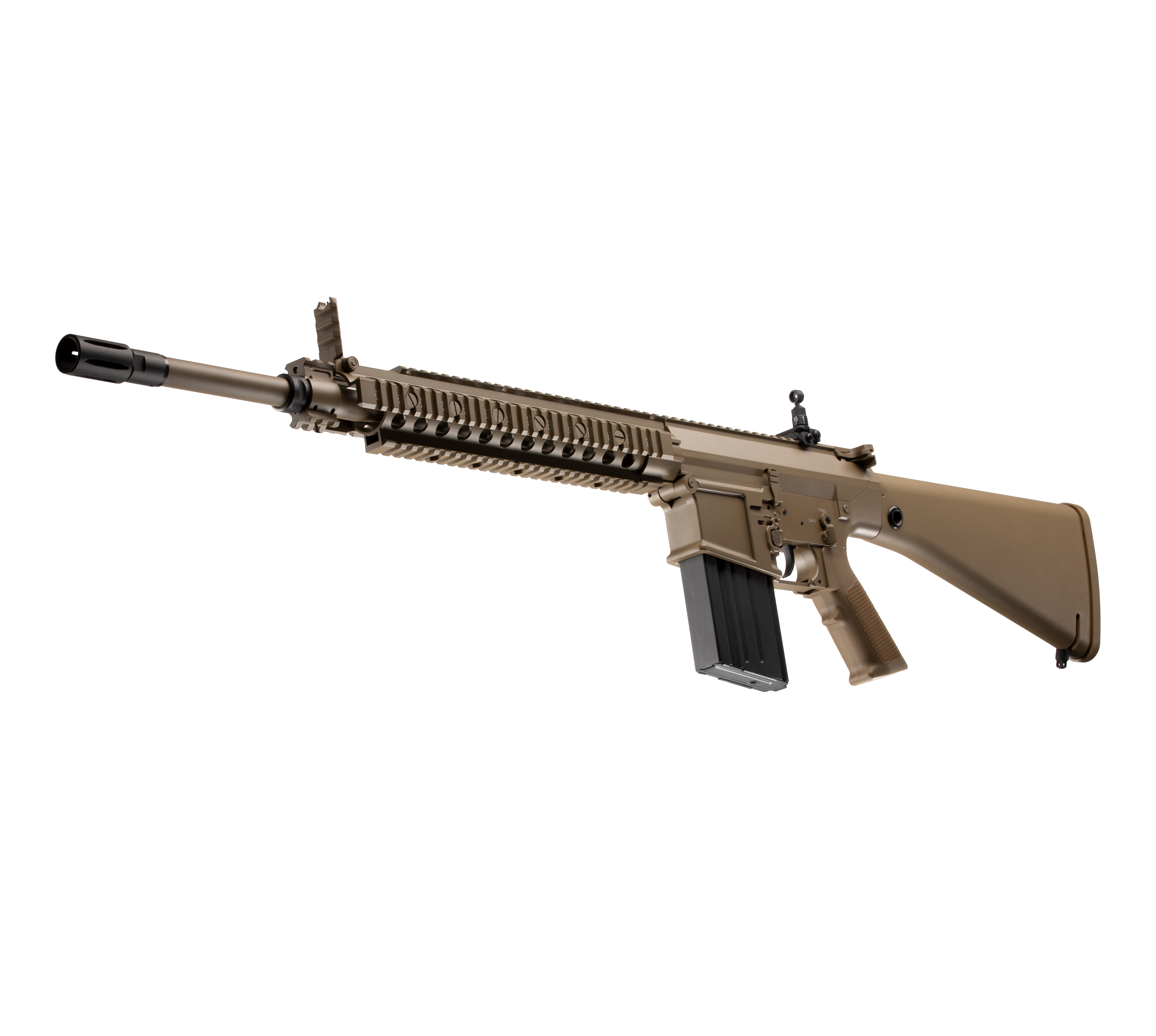 E&C M110 19 Inch AEG Airsoft Rifle EC-901 — left side