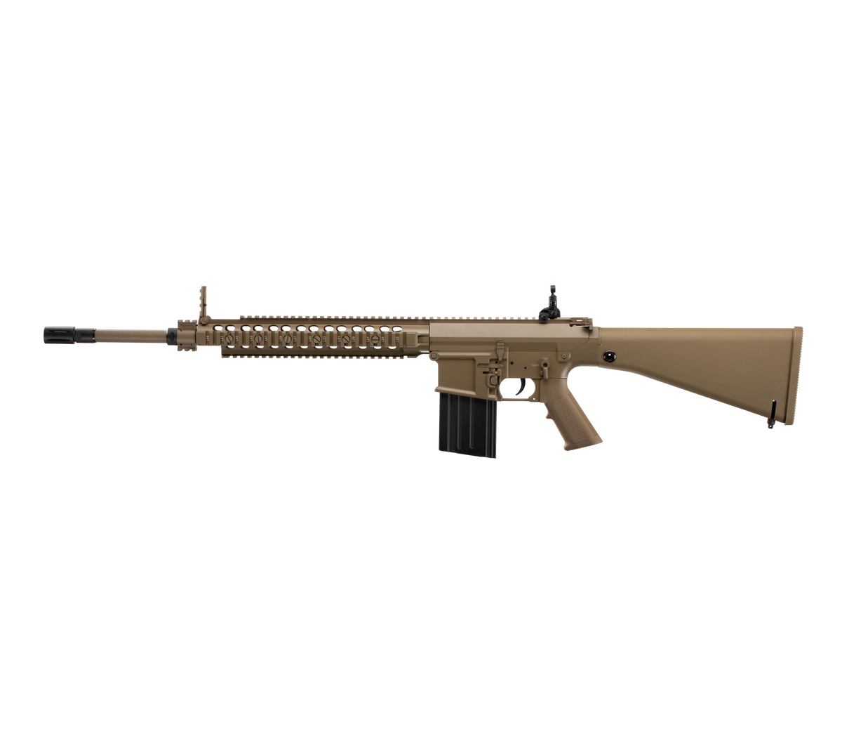 E&C M110 19 Inch AEG Airsoft Rifle EC-901 — left side