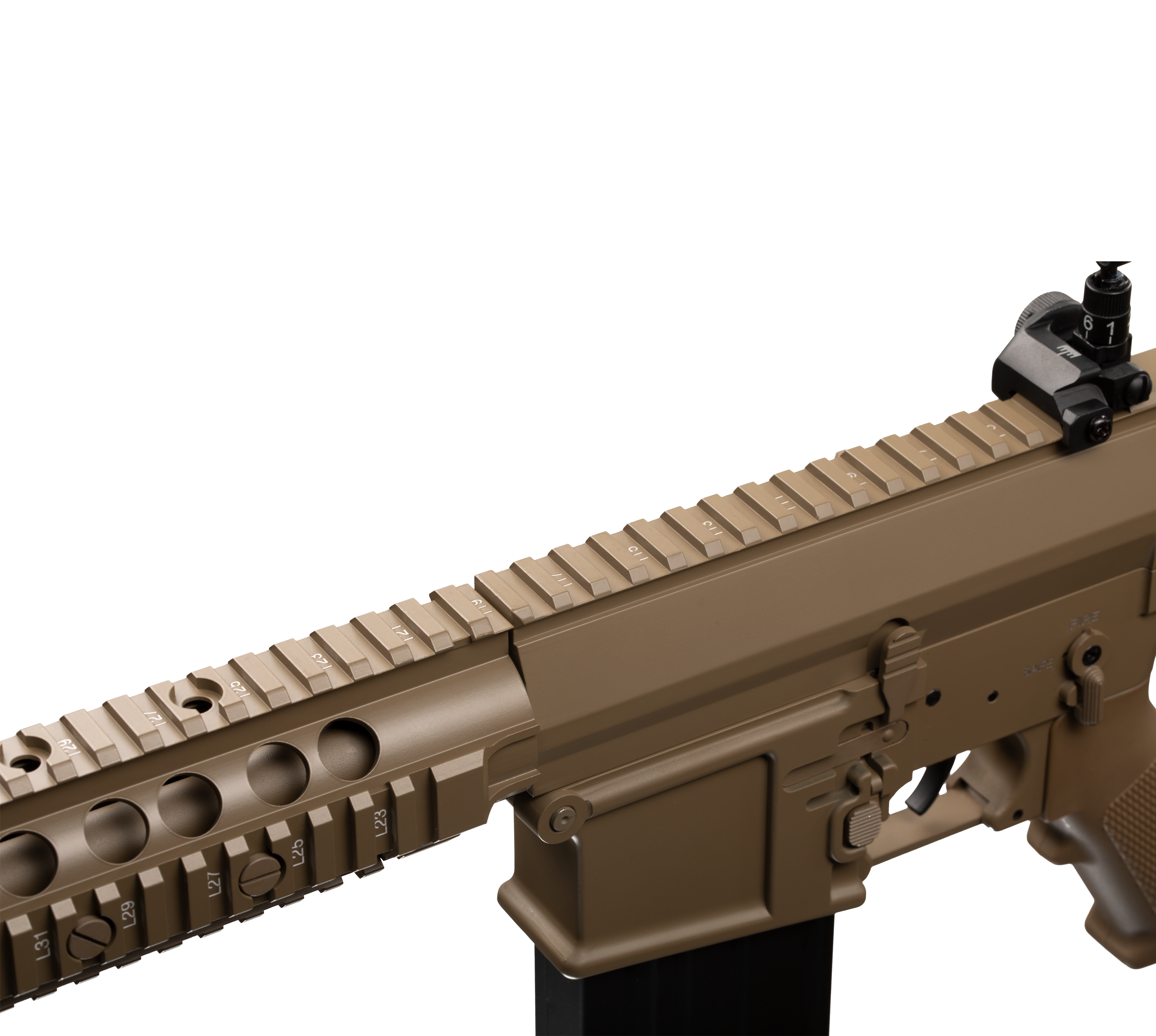 E&C M110 19 Inch AEG Airsoft Rifle EC-901 — receiver detail