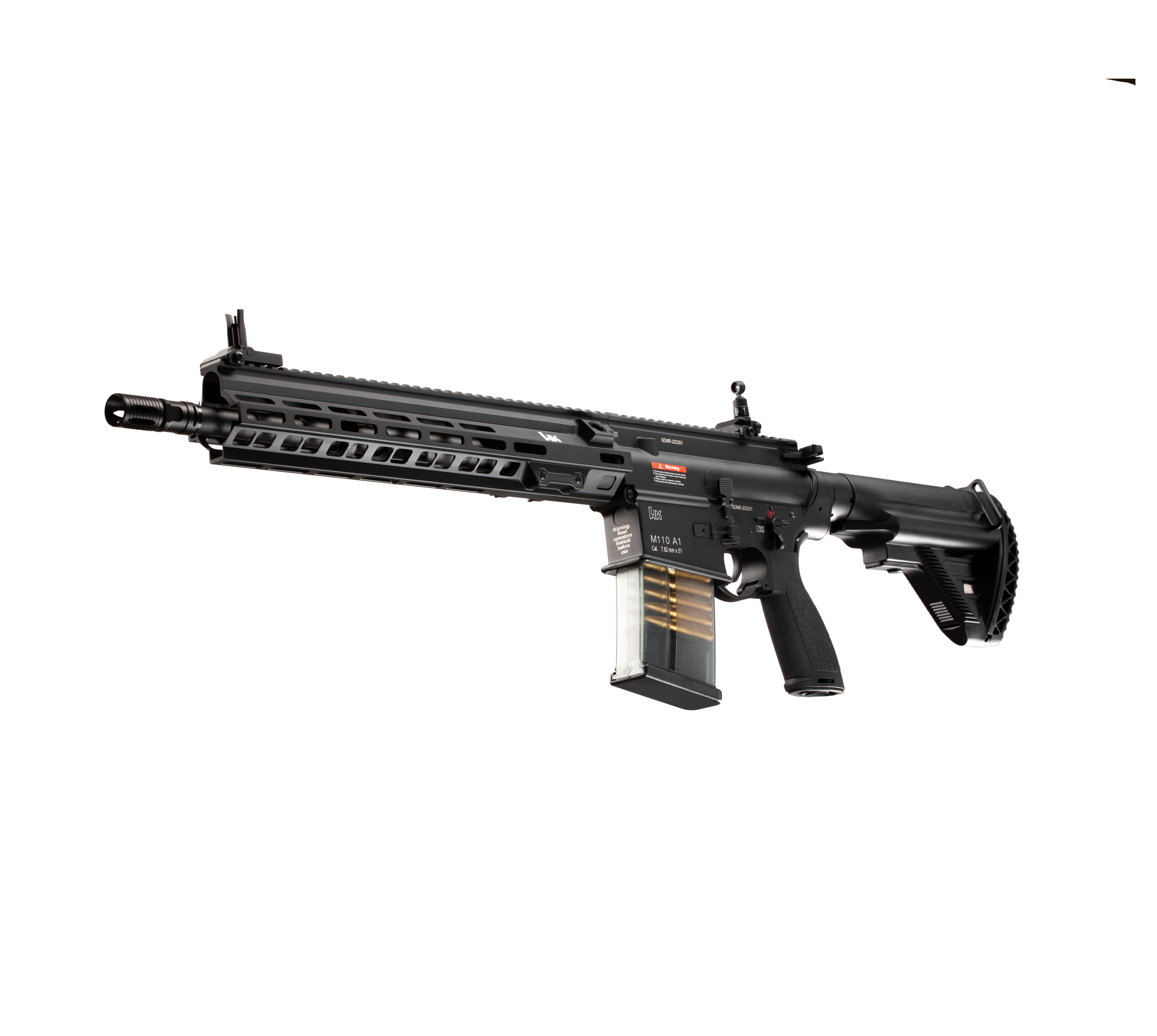 E&C M110A1 SDMR HK417 14.5 Inch AEG Airsoft Rifle EC-203 — left side