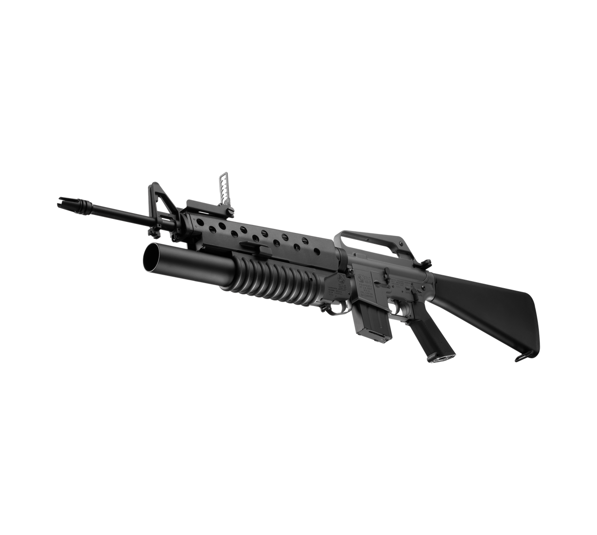 E&C M16A1 W/M203 AEG Airsoft Rifle EC-703 — left side