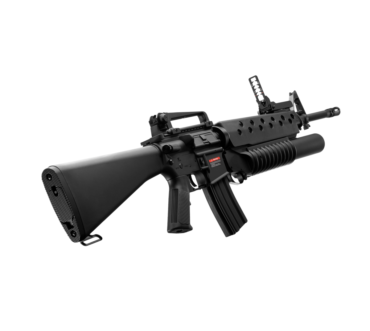E&C M16A3 20 Inch AEG Airsoft Rifle W/M203 EC-702 — right side