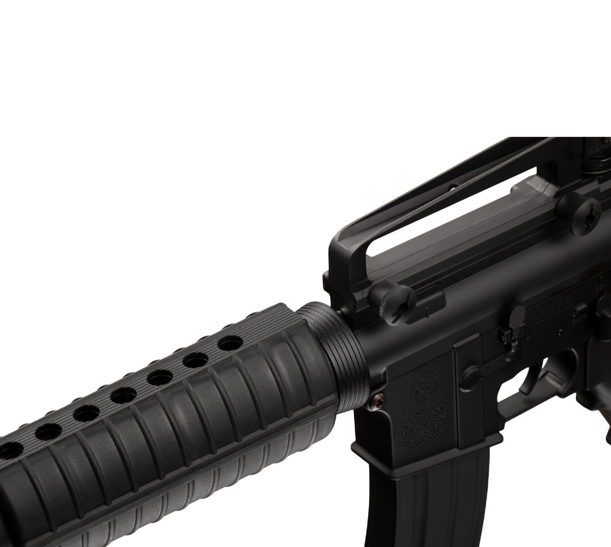 E&C M4A1 14.5 Inch AEG Airsoft Rifle EC-301 — receiver detail