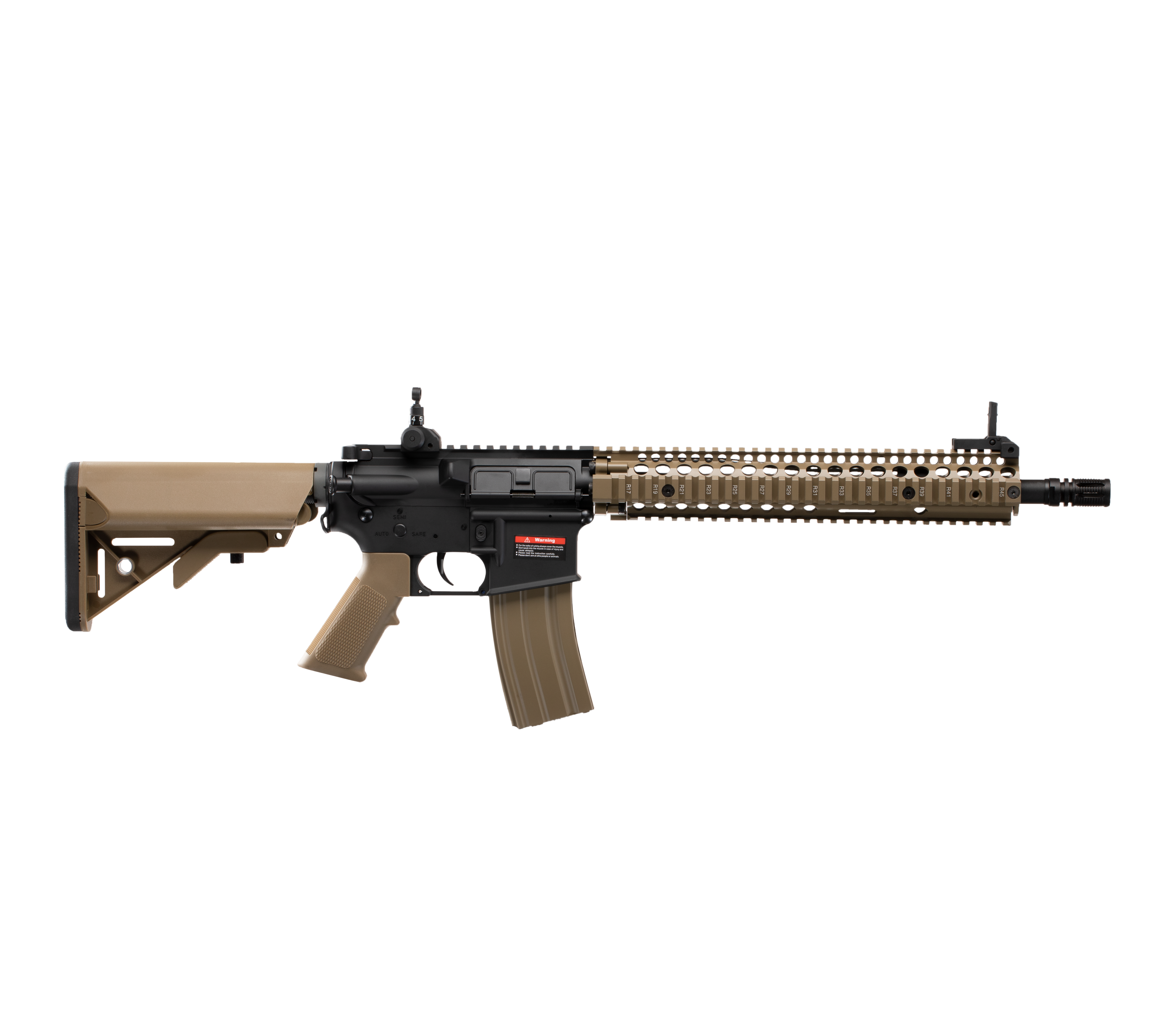 E&C M4A1 SOPMOD BLOCK2 12 Inch AEG Airsoft Rifle EC-620 — right side