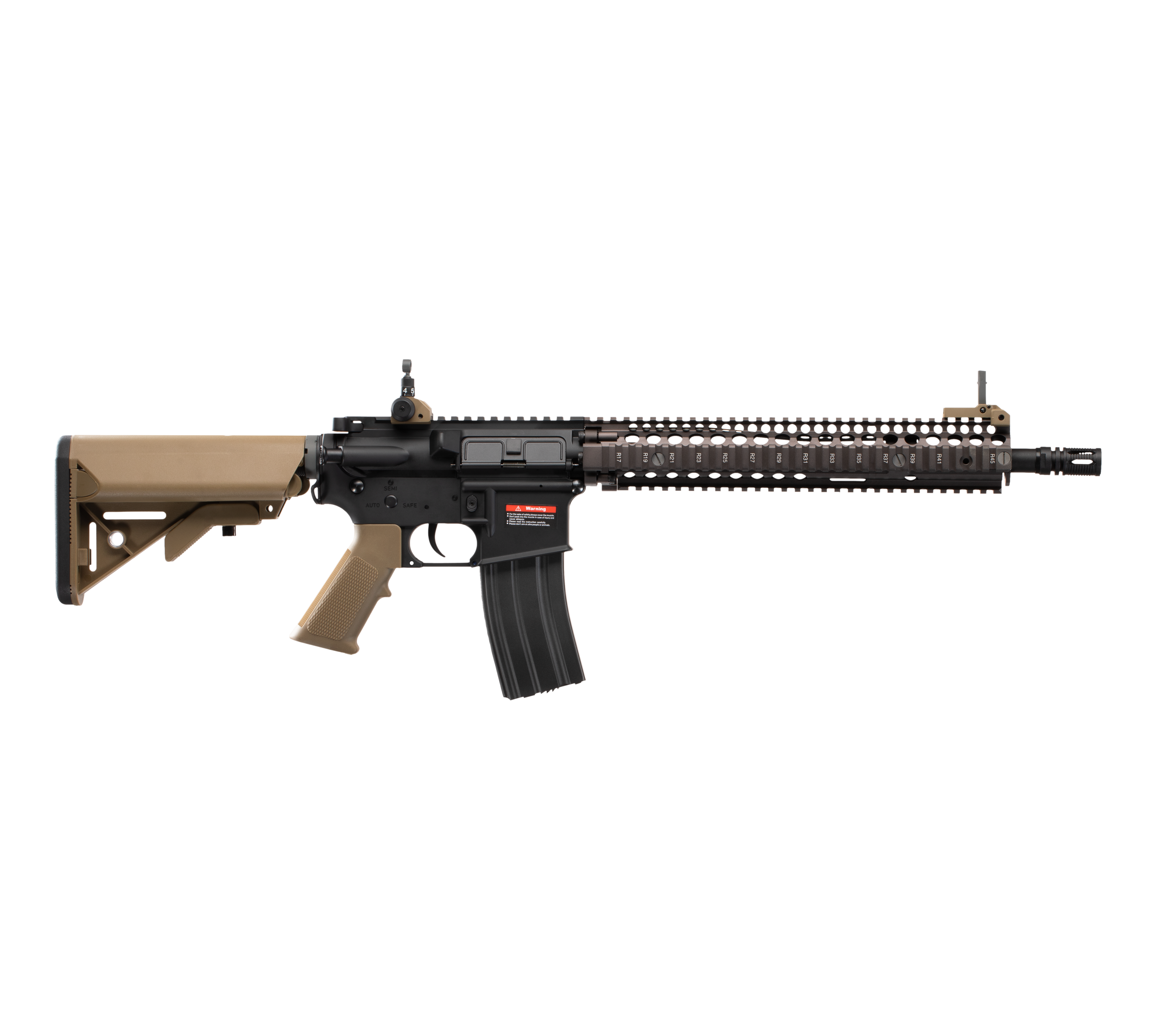 E&C M4A1 SOPMOD BLOCK2 12 Inch AEG Airsoft Rifle EC-620 — right side