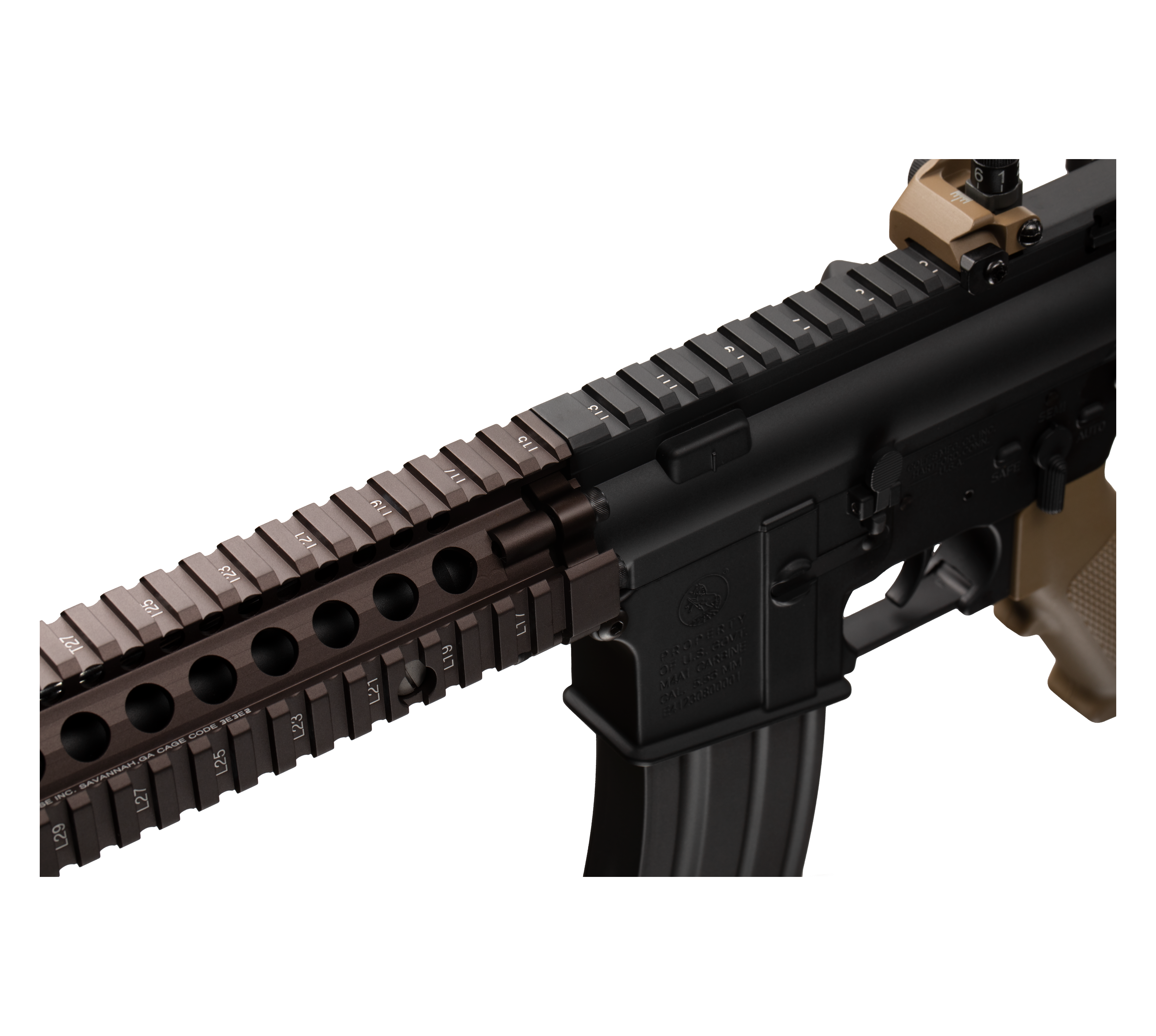 E&C MK18 MOD1 9 Inch AEG Airsoft Rifle EC-603 — receiver detail